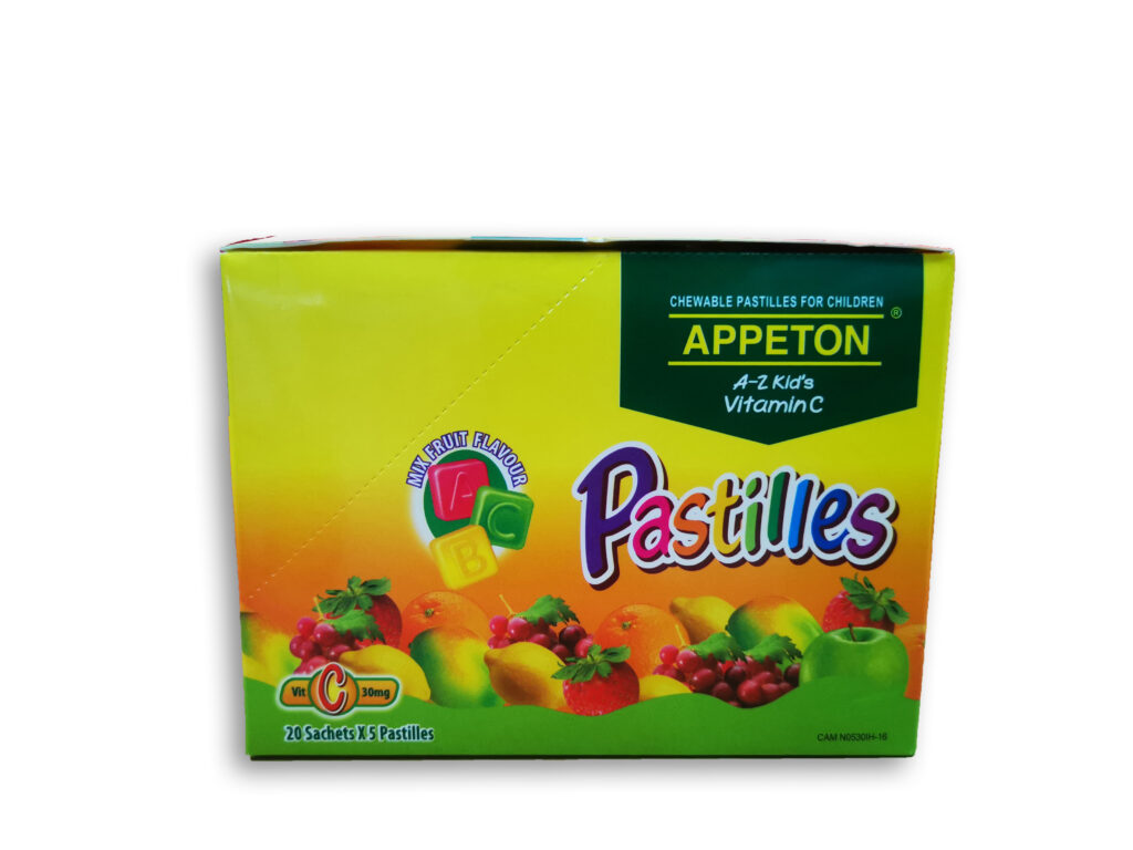 APPETON A-Z KID’S VITAMIN C PASTILLES (20 SACHET X 5 PASTILLES – REJANG ...