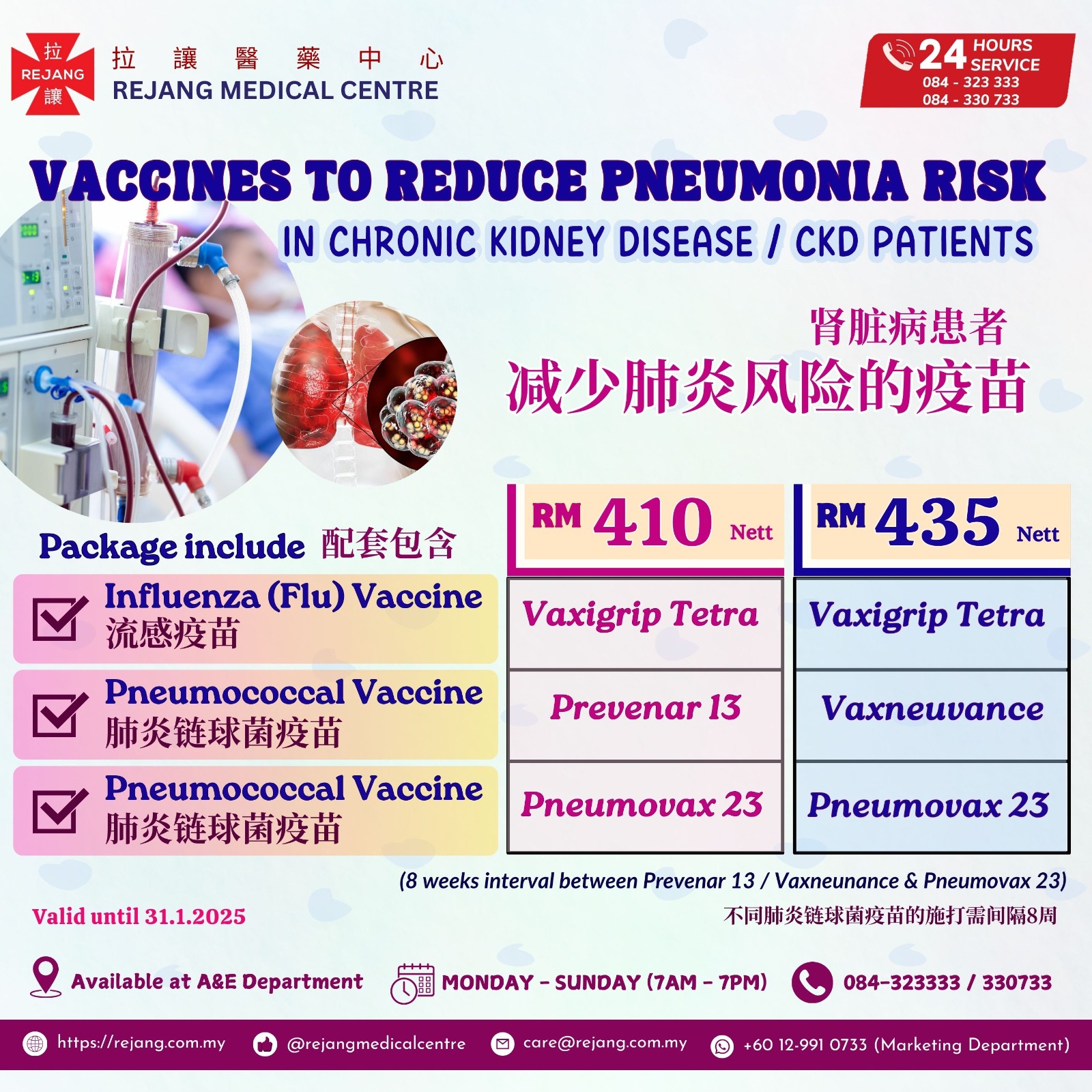 Pneumonia Vaccine for Kidney Disease Patient